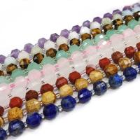 Mixed Gemstone Beads, with Seedbead, Lantern, DIY & faceted 8mm Approx 14.96 Inch 
