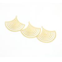 Hollow Brass Pendants, gold color plated, DIY, golden 