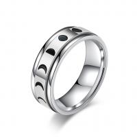 Titanium Steel Finger Ring, plated, Unisex & enamel 7mm 