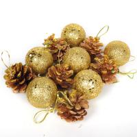 bois Décoration d’arbre de Noël, avec Paillettes & Mousse PE, Bijoux de Noël, plus de couleurs à choisir, 40mm Vendu par sac[