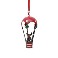 Iron Christmas Tree Decoration, Hot Balloon, brushwork, Christmas jewelry 