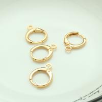 Brass Hoop Earring Components, plated, DIY 