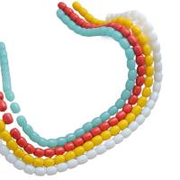 Perles de cristal ovales, tambour, envoyé au hasard & DIY, couleurs mélangées Environ Vendu par brin