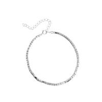 Латунь цепи ожерелье, с 1.97,1.18inch наполнитель цепи, плакирован серебром, ювелирные изделия моды & разные стили для выбора & Женский, длина:Приблизительно 15.75 дюймовый, Приблизительно 6.69 дюймовый, продается PC
