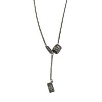 Ожерелье ручной латунные, Латунь, с 1.97inch наполнитель цепи, ювелирные изделия моды & Женский, длина:Приблизительно 17.72 дюймовый, продается PC