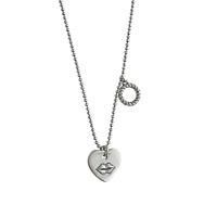 Collar de latón hecho a mano, metal, con 1.97inch extender cadena, Corazón, Joyería & para mujer, longitud:aproximado 15.75 Inch, Vendido por UD