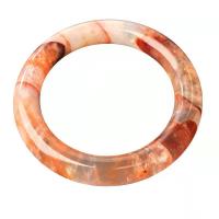 Red Marble Glue Stone Bangle, Donut & for woman, mixed colors 