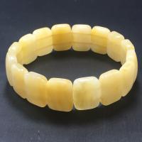 Lighter Imperial Jade Bracelet, Square, Unisex, yellow Approx 18 cm 