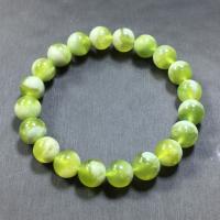 Jade New Mountain Bracelet, Round, Unisex green Approx 18 cm 