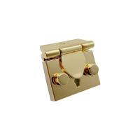 Zinc Alloy Bag Decorative Lock, gold color plated, DIY 