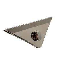 Zinc Alloy Bag Lock, Triangle, platinum color plated, DIY 