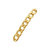 Iron Curb Chain, with Zinc Alloy, gold color plated, DIY 