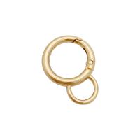 Zinc Alloy Spring Buckle, Donut, gold color plated, DIY 