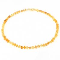 Amber Necklace, Nuggets, for children, yellow, 6-10mm Approx 32 cm 