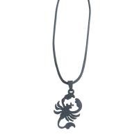 Titanium Steel Jewelry Necklace, Scorpion, Vacuum Ion Plating, Unisex 