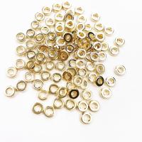 Verkupferter Kunststoff Zwischenperlen, plattiert, DIY, goldfarben, 2x6mm, 100PCs/Tasche, verkauft von Tasche
