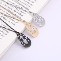 Stainless Steel Jewelry Necklace, 304 Stainless Steel, Fire, Vacuum Ion Plating, fashion jewelry & Unisex Approx 20.47 Inch 