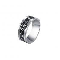 304 Stainless Steel Finger Ring, hand polished, fashion jewelry & for man, original color 