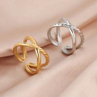 304 Stainless Steel Cuff Finger Ring, fashion jewelry & for woman 