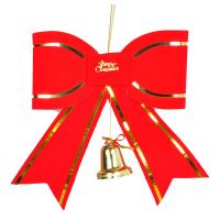 Décoration de Noël suspendus, Flocage de tissu, Noeud papillon, DIY & Bijoux de Noël & normes différentes pour le choix, rouge, Vendu par PC