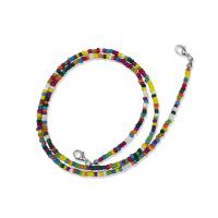 Seedbead Mask Chain Holder, with Zinc Alloy, plated, Unisex 600mm 