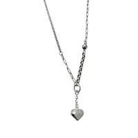 Brass Jewelry Necklace, with 1.97inch extender chain, Heart, fashion jewelry & for woman Approx 16.14 Inch 