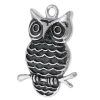 Stainless Steel Pendants, 316 Stainless Steel, Owl, DIY, original color Approx 2mm 