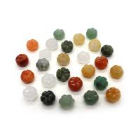 Mixed Gemstone Beads, Pumpkin, Carved, DIY 
