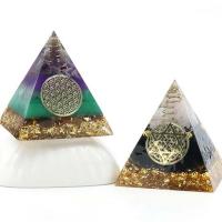 Resin Pyramid Decoration, Flat Round, for home and office & epoxy gel 