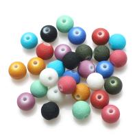 Round Crystal Beads, stoving varnish, DIY & frosted 8mm, Approx 