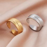 304 Stainless Steel Cuff Finger Ring, fashion jewelry & for woman 