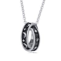 304 Stainless Steel Necklace, fashion jewelry & for man & enamel Approx 23.62 Inch 