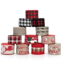 Rubans de Noël, tissu, impression, DIY & Bijoux de Noël & normes différentes pour le choix, plus de couleurs à choisir Vendu par bobine