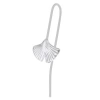 Boucle d'oreille goutte inox, Acier inoxydable 316, Ginkgo Feuille, bijoux de mode & pour femme, couleur originale 1mm, Vendu par PC