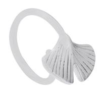 Stainless Steel Finger Ring, 316 Stainless Steel, Ginkgo Leaf, fashion jewelry & for woman, original color US Ring 
