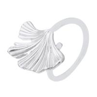 Stainless Steel Finger Ring, 316 Stainless Steel, Ginkgo Leaf, fashion jewelry & for woman, original color US Ring 