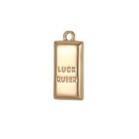 Brass Jewelry Pendants, 14K gold plated, Unisex 