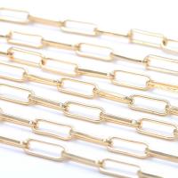 Brass Oval Chain, 14K gold plated, DIY, 3.6mm 