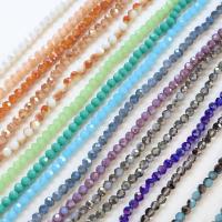Round Crystal Beads, colorful plated, DIY & faceted 6mm, Approx 