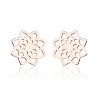 Stainless Steel Stud Earring, 304 Stainless Steel, Vacuum Plating & for woman 11mm 