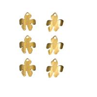 Brass Flower Pendants, gold color plated, DIY, golden 