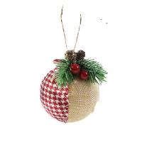 tissu Décoration d’arbre de Noël, avec Mousse PE & plastique, Rond, Bijoux de Noël & normes différentes pour le choix, plus de couleurs à choisir Vendu par sac