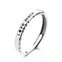Couple Finger Rings, 925 Sterling Silver, silver color plated, Adjustable & fashion jewelry, silver color 
