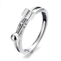 Sterling Silver Finger Ring, 925 Sterling Silver, polished, Adjustable & for woman, original color 