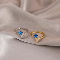 Латунное кольцо с стразами, Латунь, ювелирные изделия моды & Женский & со стразами, Много цветов для выбора продается PC
