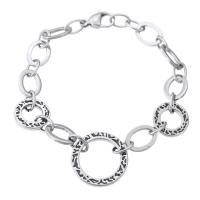 Stainless Steel Charm Bracelet, 304 Stainless Steel, fashion jewelry & Unisex, original color  9.5mm Approx 7.5 Inch 