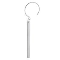 Boucle d'oreille goutte inox, Acier inoxydable 304, bijoux de mode & pour femme, couleur originale  72mm, Vendu par PC