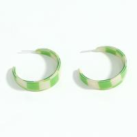Acrylic Stud Earring, Zinc Alloy, with Acrylic, fashion jewelry & for woman 