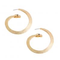 Zinc Alloy Stud Earring, Snake, plated, fashion jewelry & for woman 