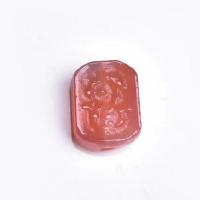 соляной агат Бусины, Прямоугольная форма, DIY, розовый продается PC